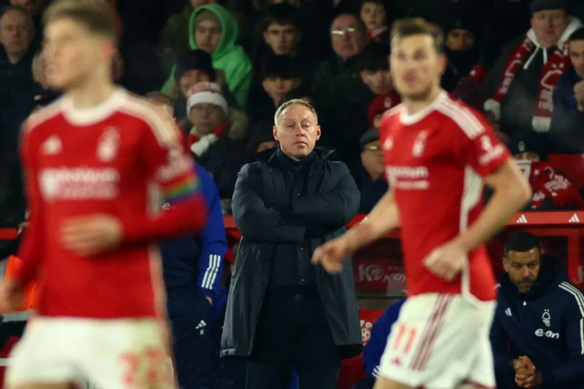 Soccer Football - Premier League - Nottingham Forest v Everton - The City Ground, Nottingham, Britain - December 2, 2023 Nottingham Forest manager Steve Cooper looks on Action Images via REUTERS/Andrew Boyers/File Photo