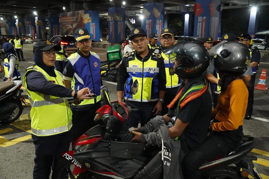 The top offence recorded during the 29-day operation was riding without a licence.