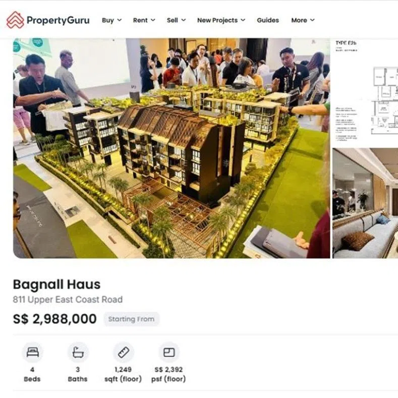 ST reviewed over 100 listings across major portals and found numerous fake and misleading ones. The price for one listing for a Bagnall House unit was changed by the agent after ST contacted him.