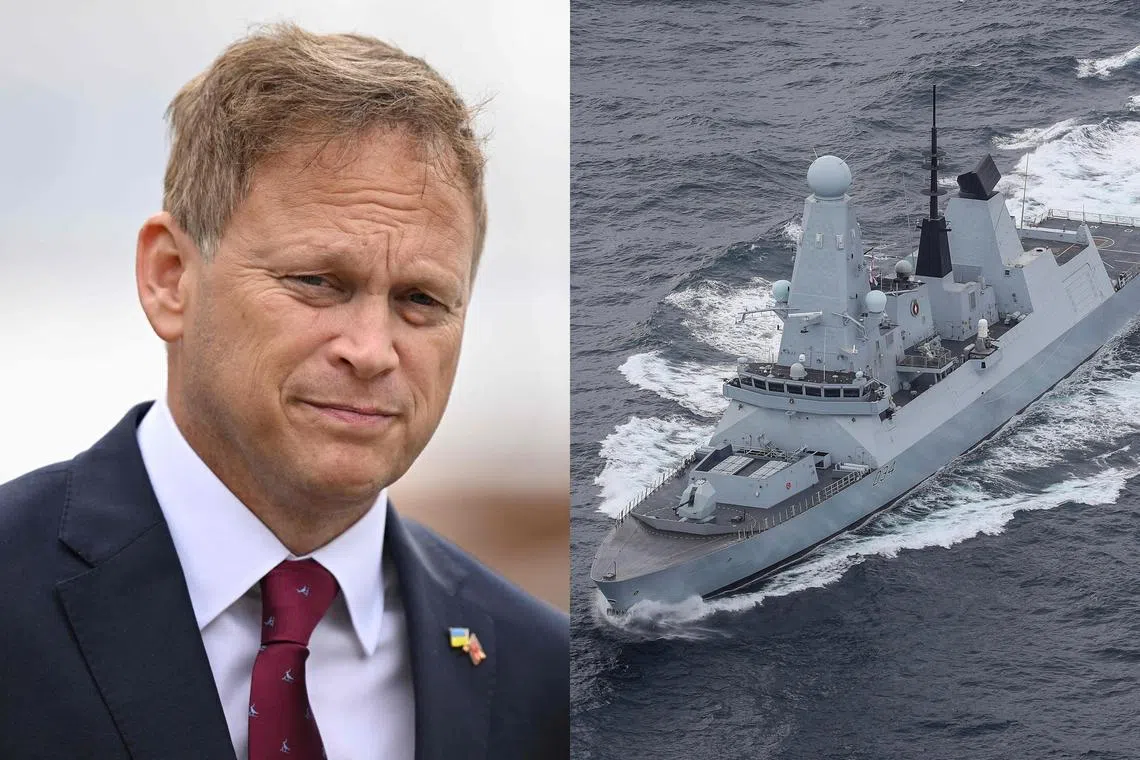 British defence minister Grant Shapps said in a post on X that HMS Diamond shot down a suspected attack drone targeting merchant shipping in the Red Sea.