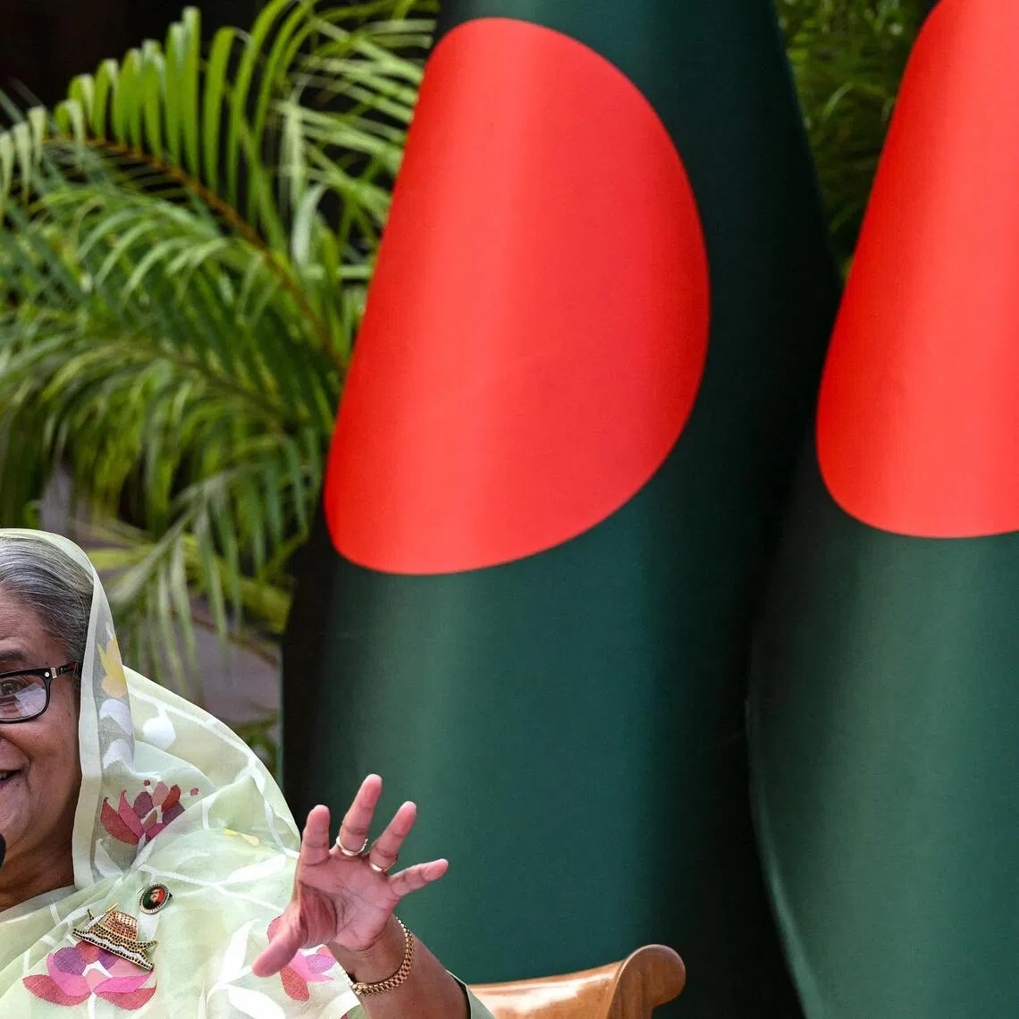 Bangladesh’s former prime minister Sheikh Hasina held a virtual press conference in New Delhi on Aug 5 on the second anniversary of her ouster.