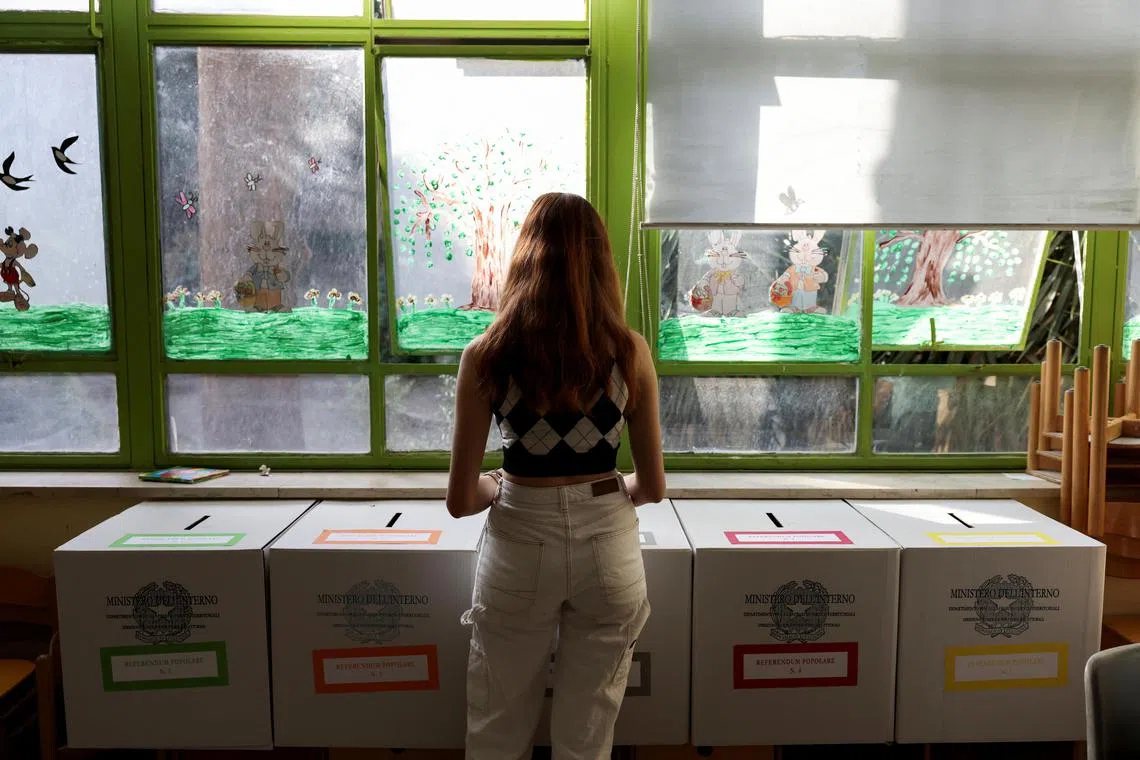 Italian PM Giorgia Meloni’s government is opposing both changes and urging people to abstain.