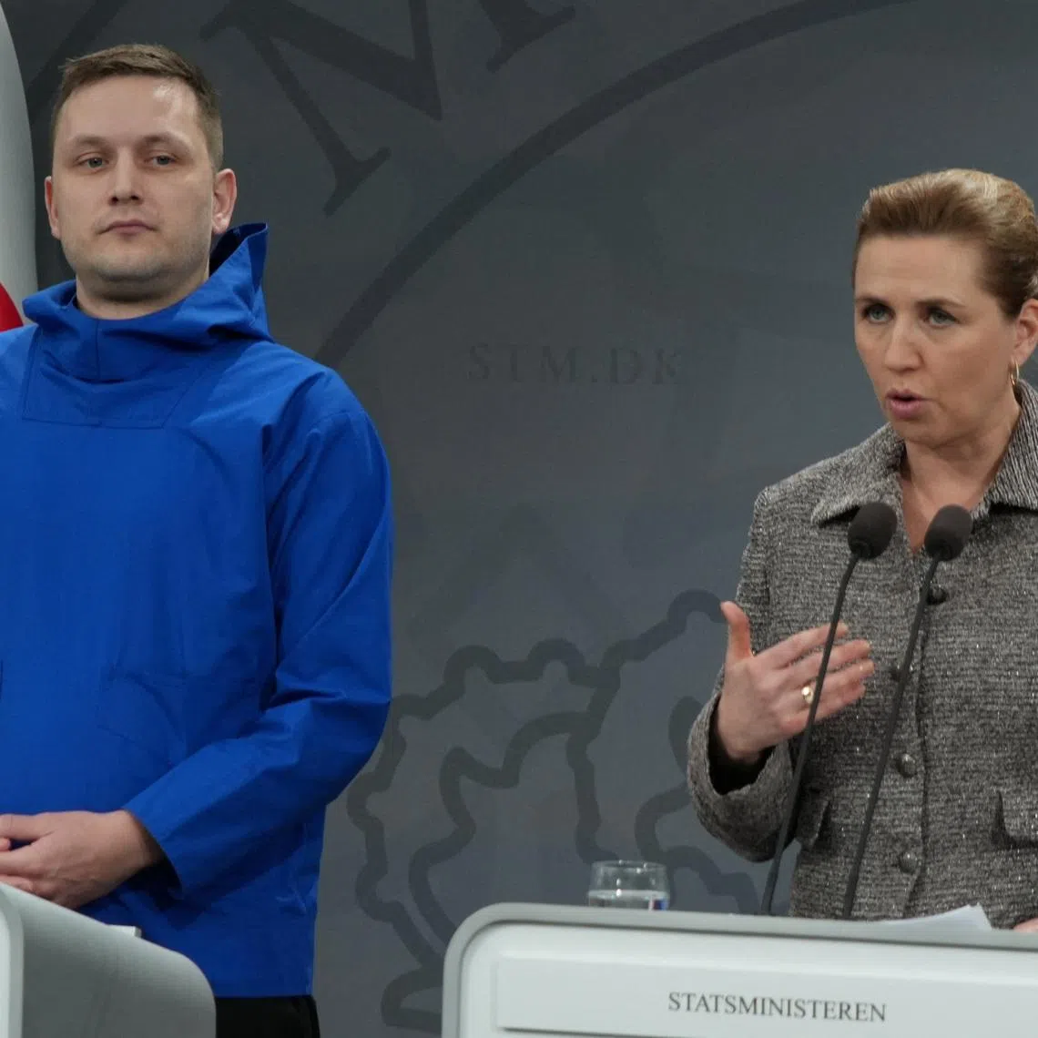 Danish Prime Minister Mette Frederiksen and Greenlandic Prime Minister Jens-Frederik Nielsen attend a press conference in Copenhagen, Denmark, January 13, 2026. REUTERS/Tom Little