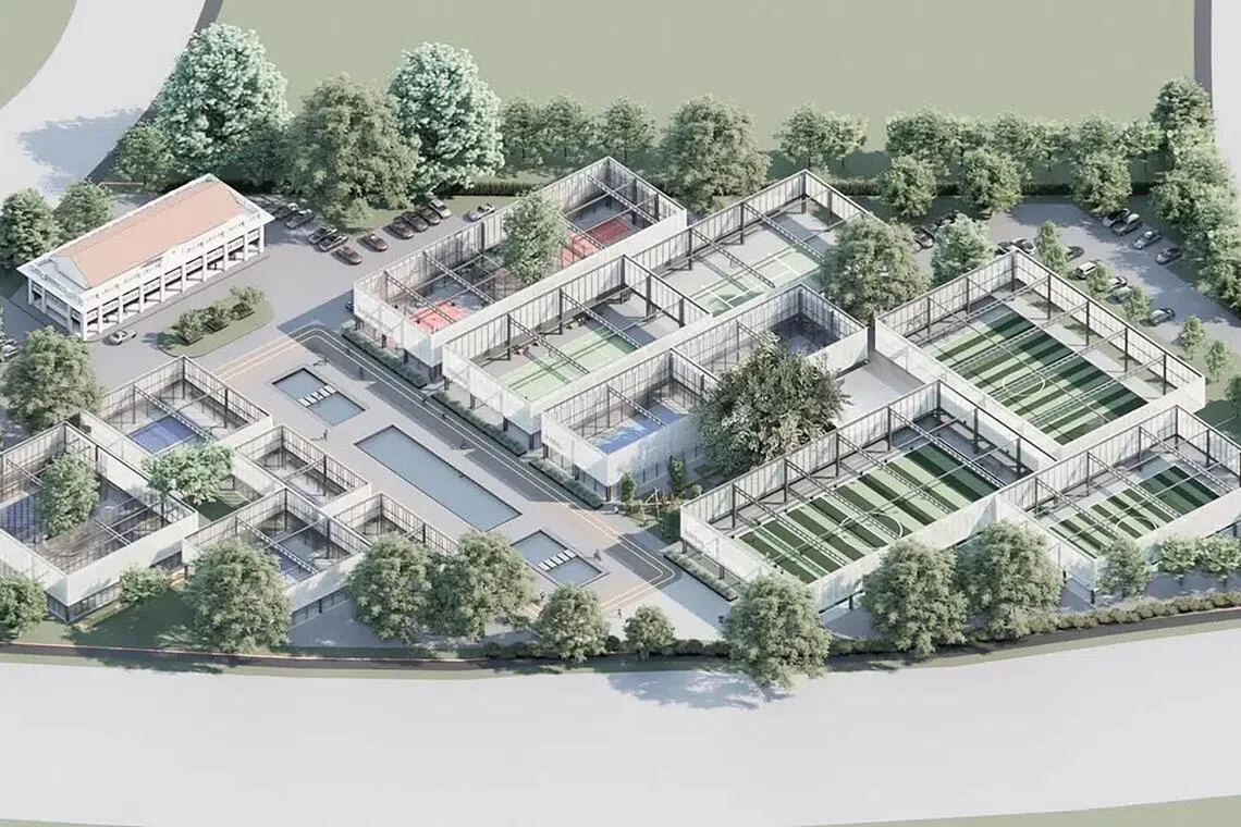 An artist’s impression of the 243,659 sq ft site, which will have facilities for multiple activities.