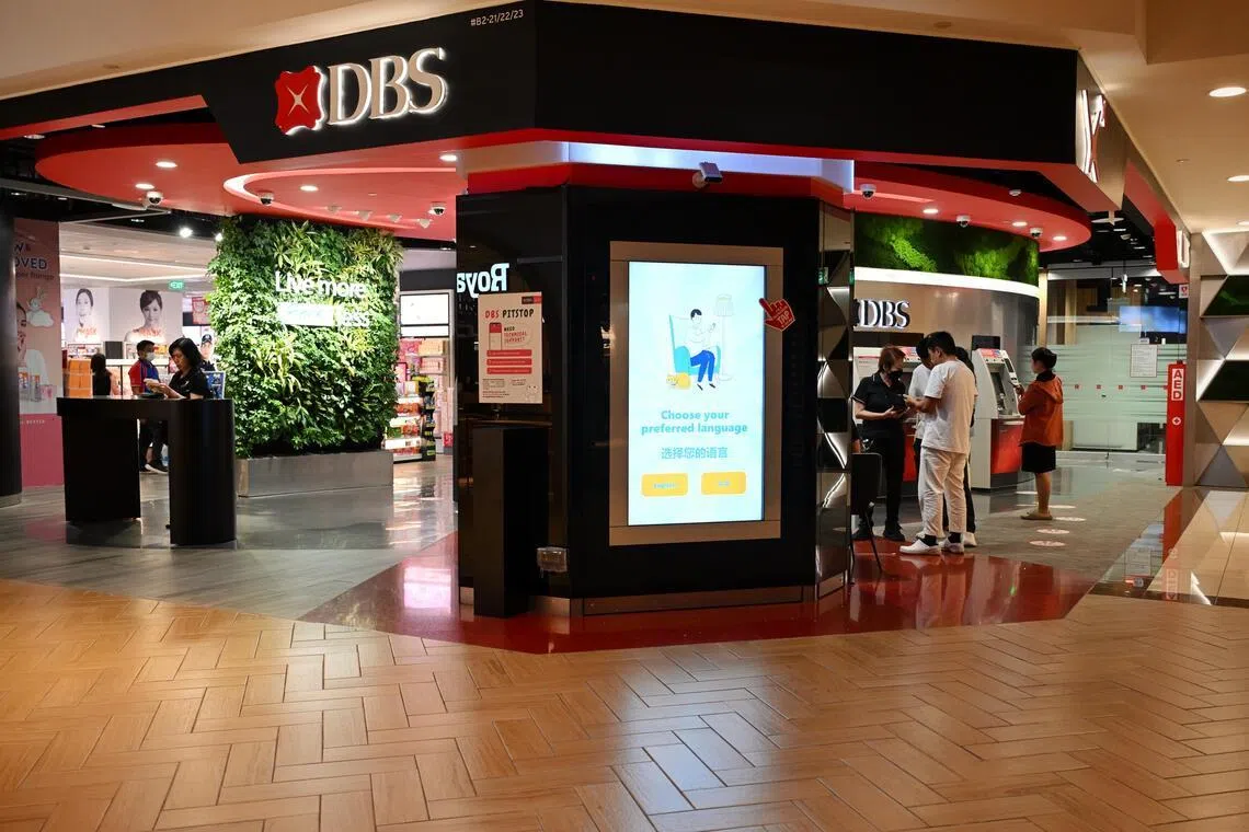 ST20260105_202694600983 Kua Chee Siong/ pixgeneric/ Generic pix of the DBS bank outlet at the Takashimaya Shopping Centre, on Jan 5, 2026.