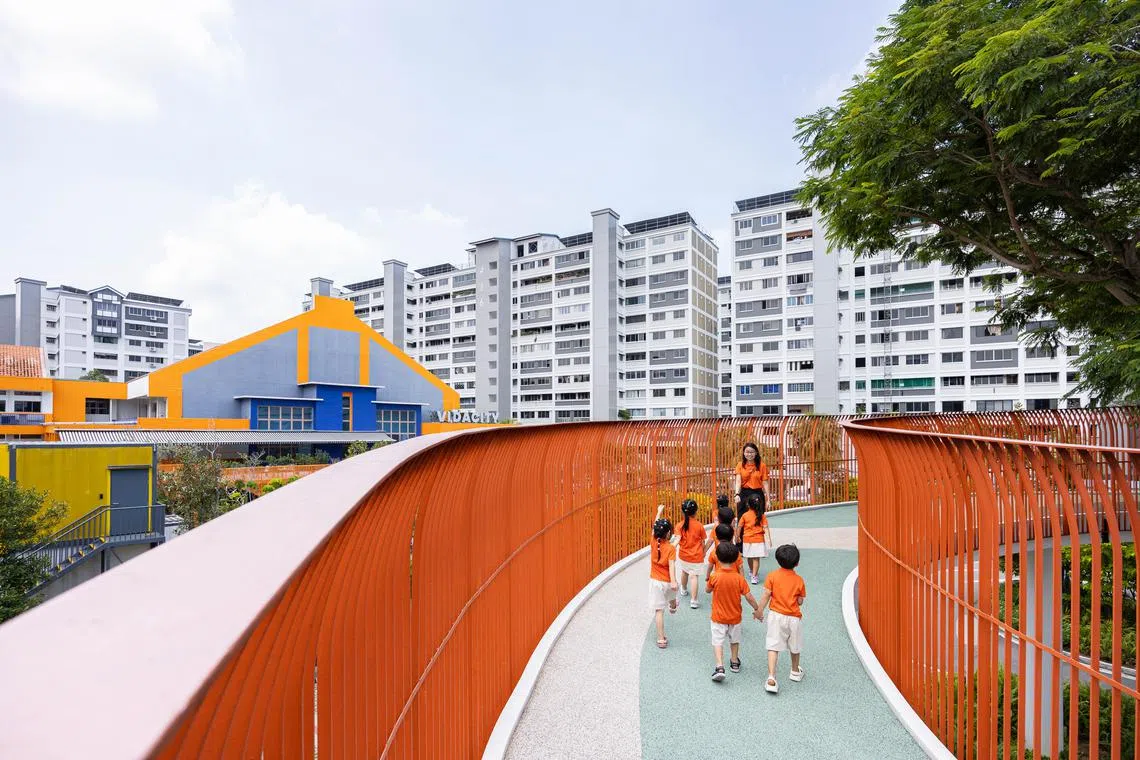 The My First Skool childcare centre, at the former Loyang Primary School, can accommodate 1,100 children.
