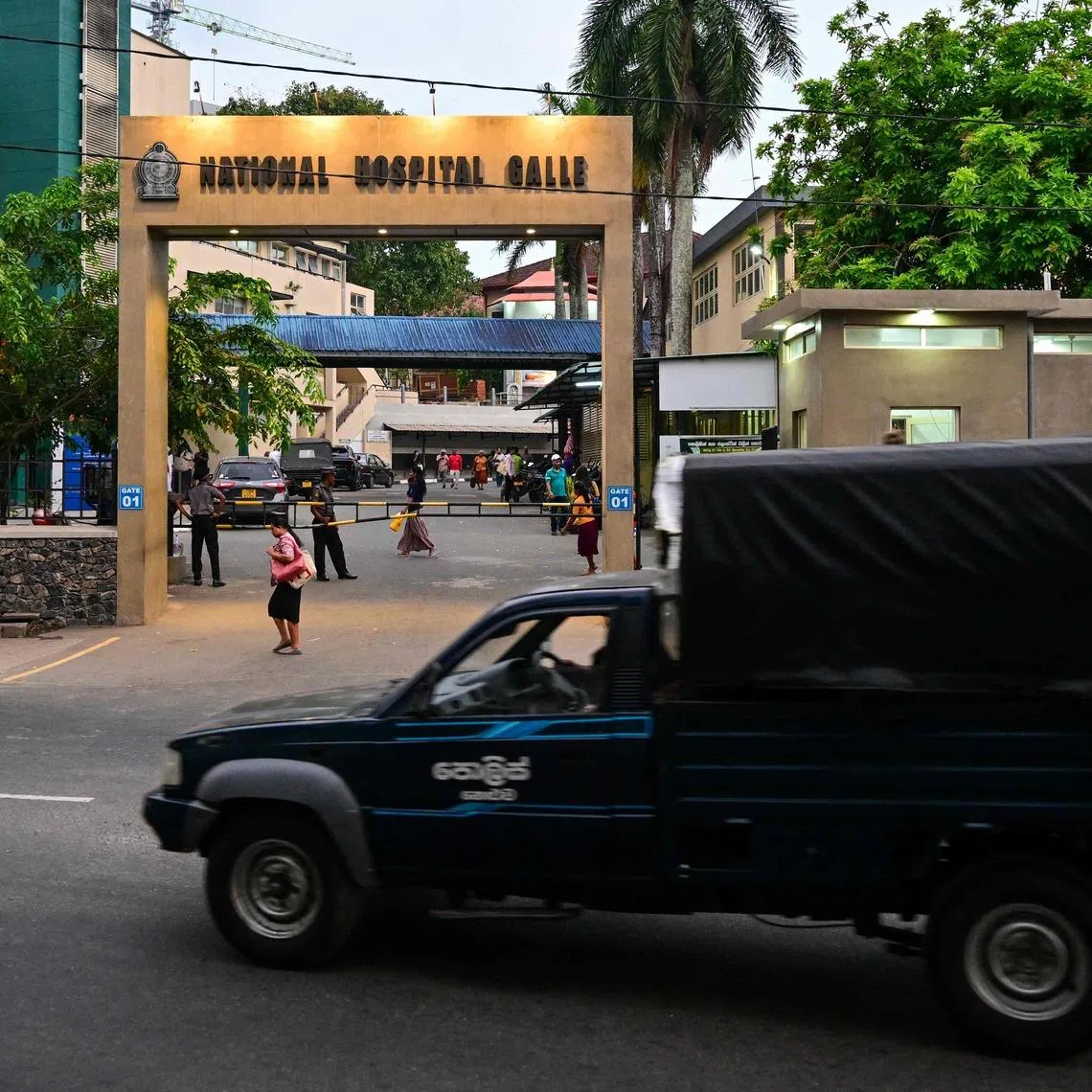 The rescued Iranian sailors are being treated at the Karapitiya hospital in the southern city of Galle on March 7.