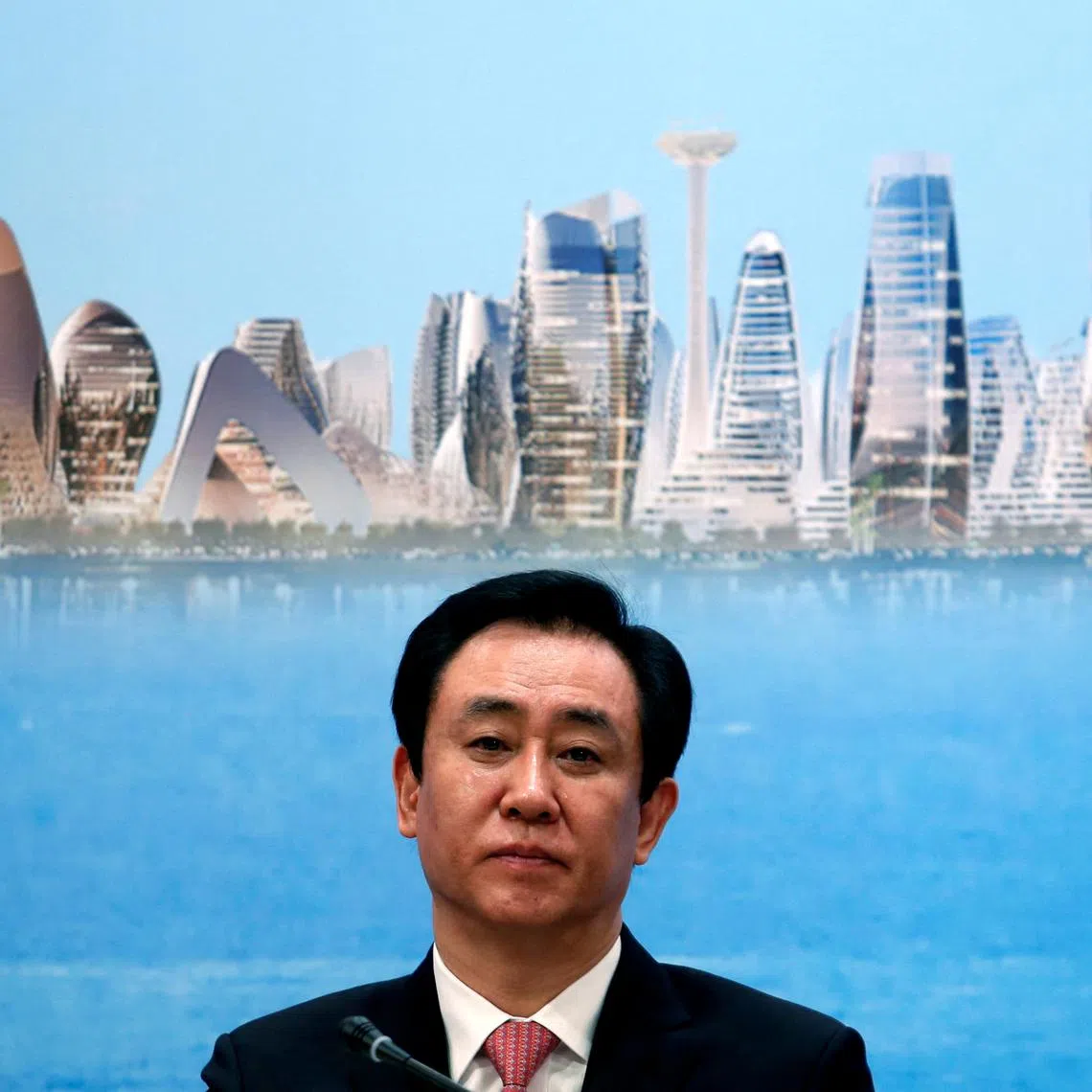 FILE PHOTO: China Evergrande Group Chairman Hui Ka Yan attends a news conference on the property developer's annual results in Hong Kong, China March 28, 2017. REUTERS/Bobby Yip/File Photo