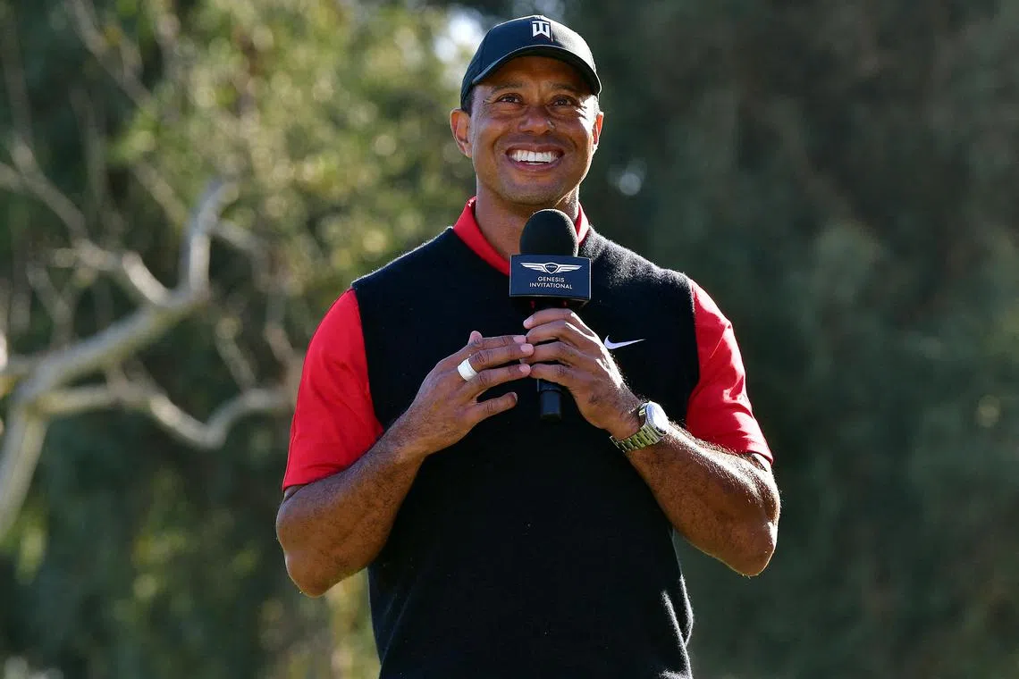 Tiger Woods was slotted into an 11am media session at Augusta National.