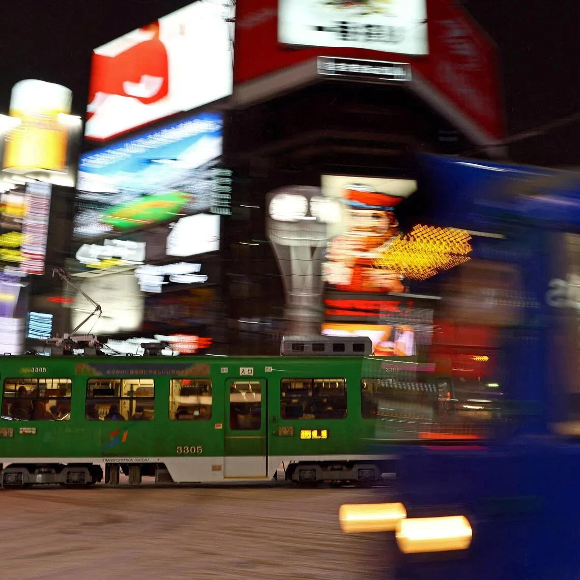 The man stayed at a hotel in Sapporo and visited restaurants in the city. 