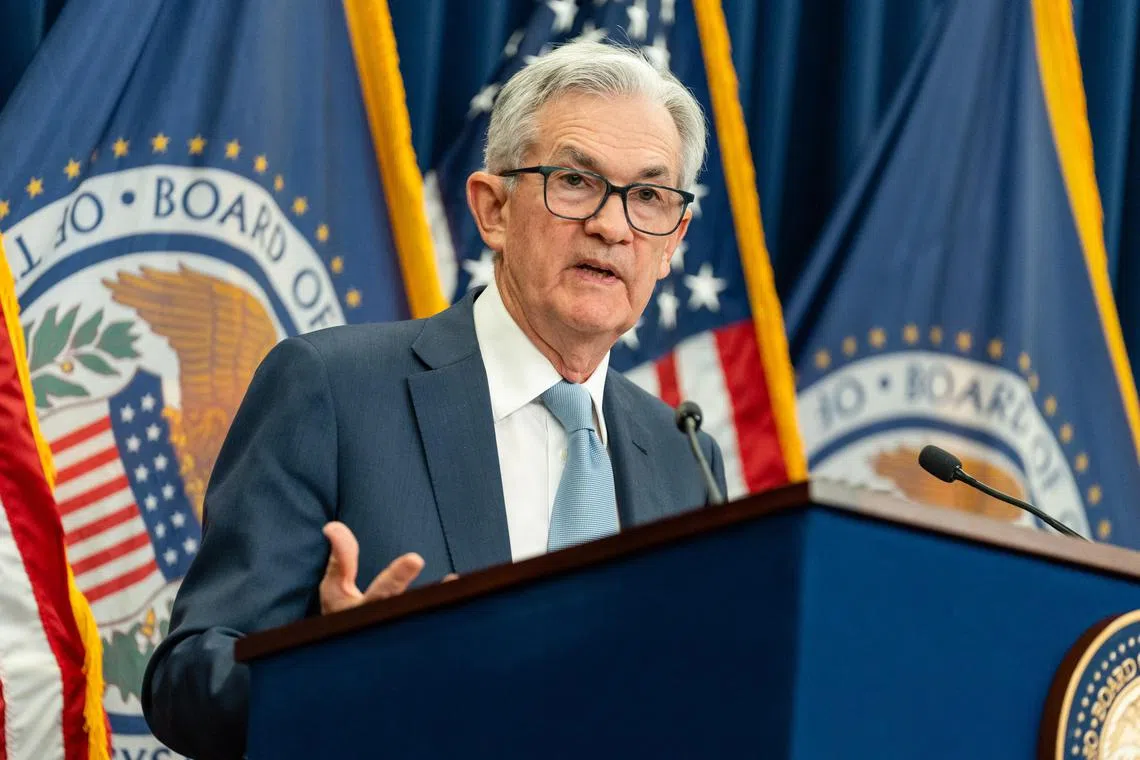 Federal Reserve chairman Jerome Powell speaks at a news conference after hiking rates to a 15-year high on Dec 14, 2022.