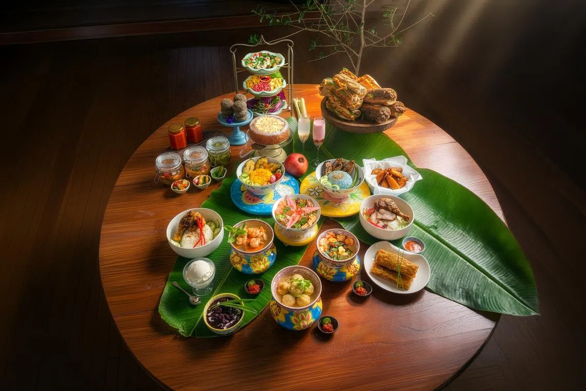 Chef Jean Tan’s Peranakan dishes come in smaller formats suitable for solo diners. 