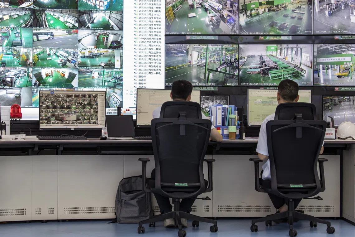 GEM’s battery recycling plant in Wuhan, China.