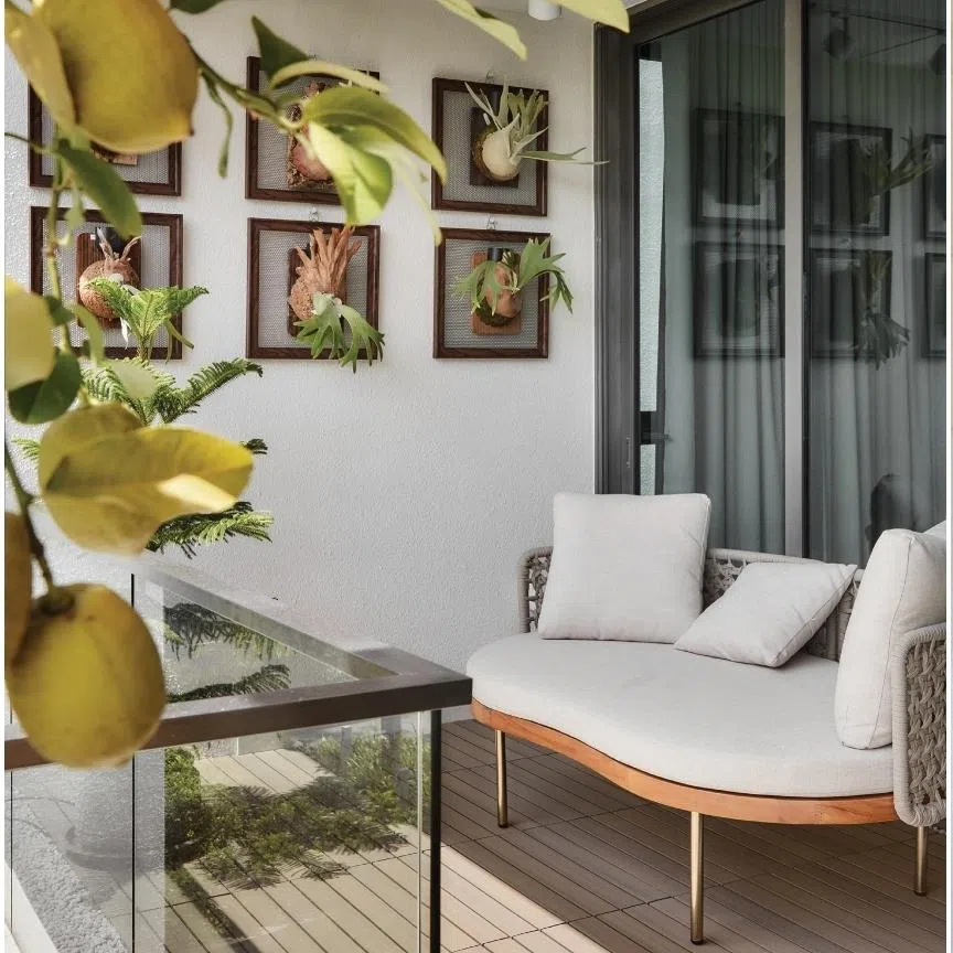 This Sentosa apartment reflects its occupants' shared love of travel, fashion and coastal living.