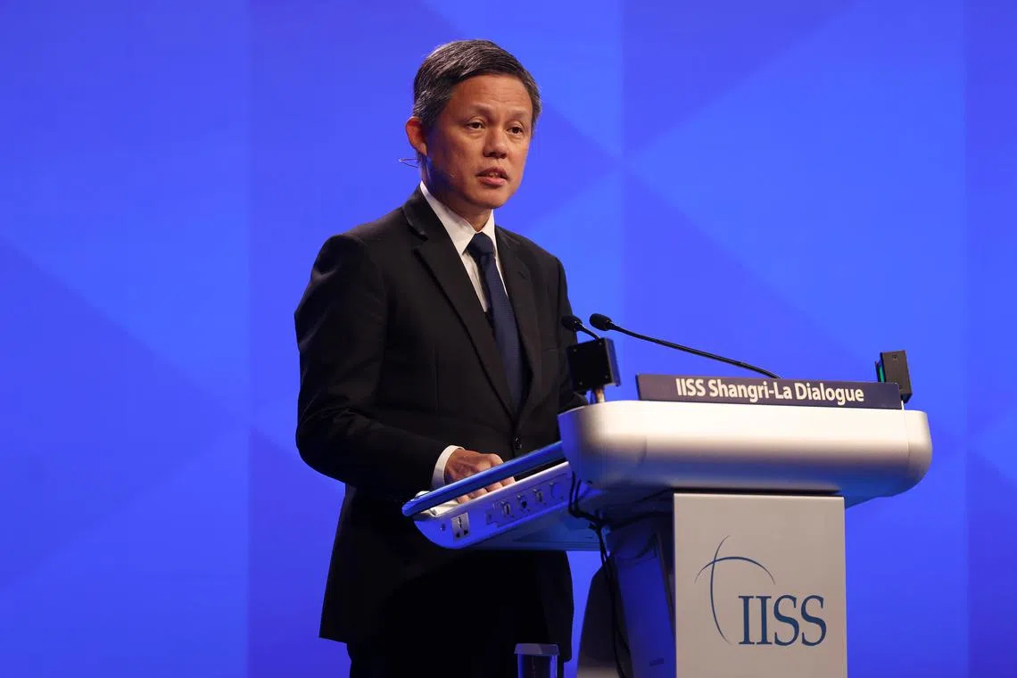 Defence Minister Chan Chun Sing also said Singapore would pick the side that promotes a more integrated global economic and security order.