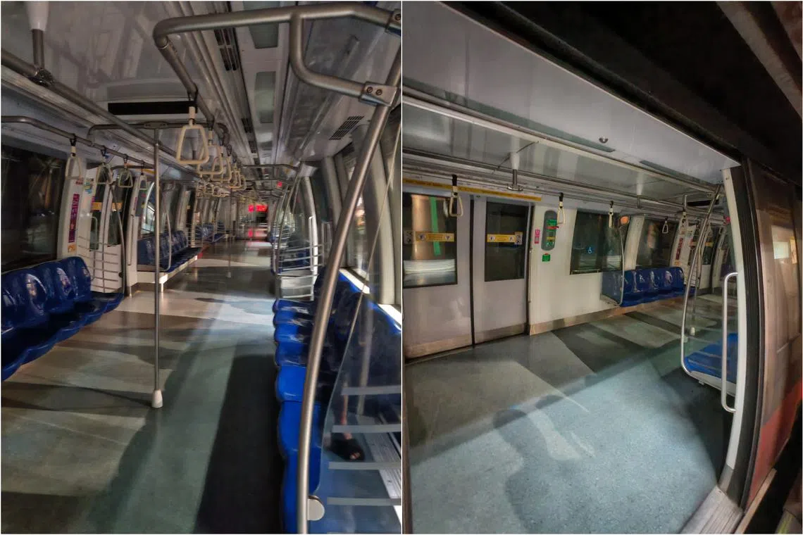 In a 6.24pm post on the Complaint Singapore Facebook group, a user posted visuals of a train that is purportedly stopped at Tai Seng station, with no lights on.
