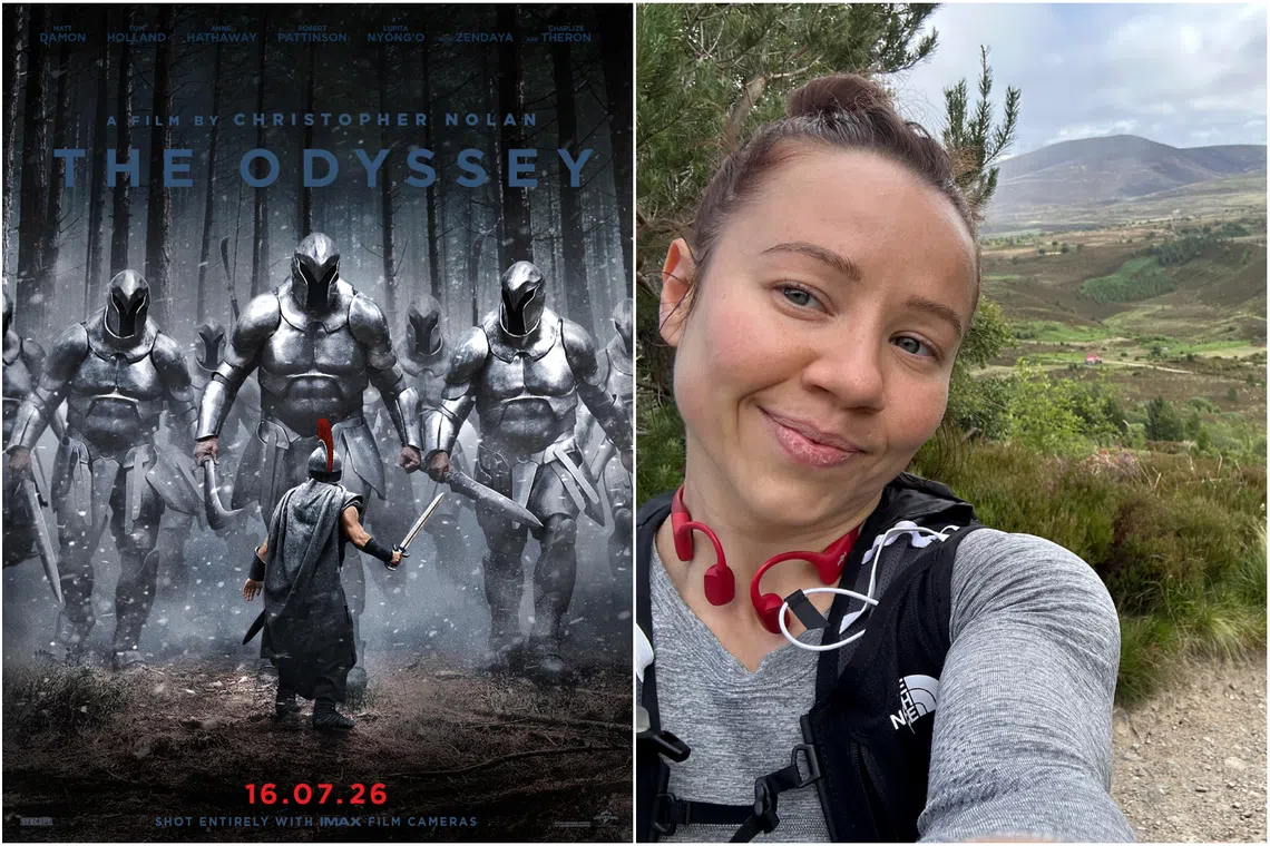Matt Damon’s biceps in that Odyssey fight scene? They belong to his female stunt double