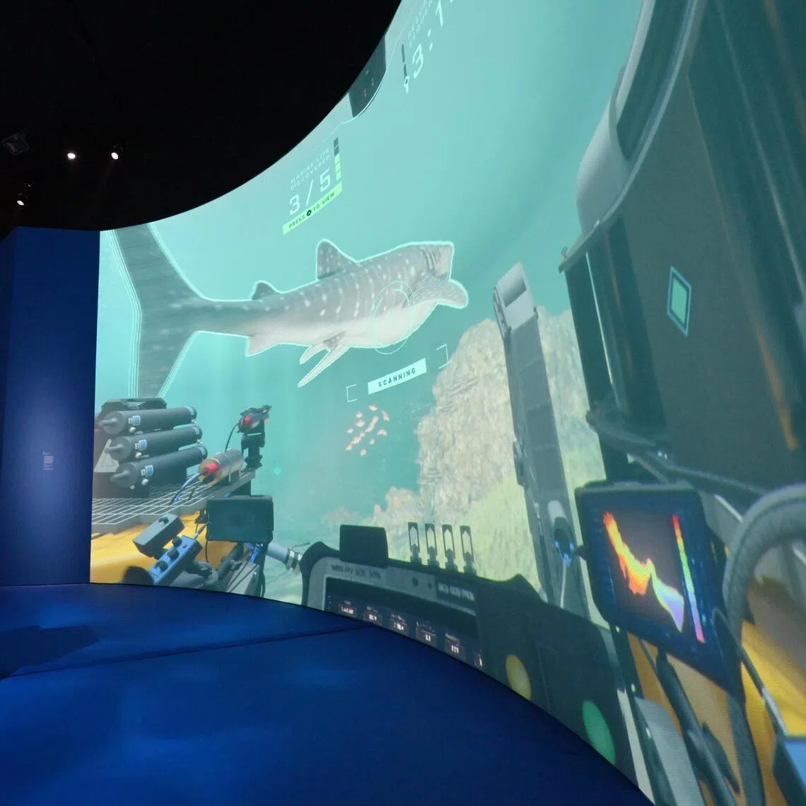 An art installation mimicking the schooling behaviour of fish is one of the highlights of the Into the Ocean: Journey Beneath exhibition.