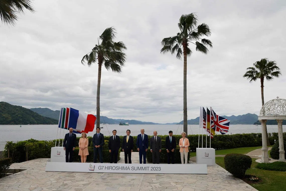 The leaders of the G-7 nations are meeting in the Japanese city of Hiroshima for a three-day summit.