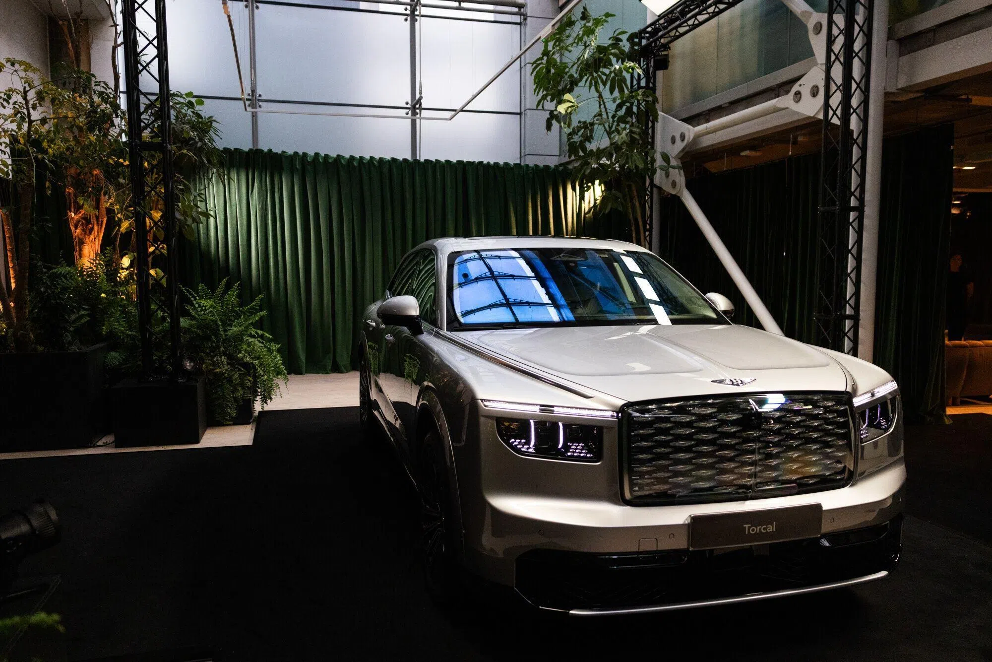 A Bentley Torcal electric SUV at a showcase event in London, Britain, on Sept 23.
