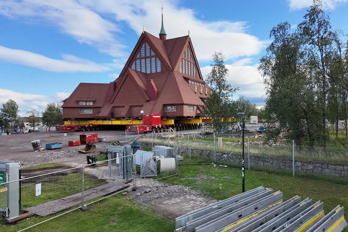 Kiruna's historic wooden church will be moved 5km down a winding route to a brand-new Kiruna city centre, as part of a 30-year project to relocate thousands of people and buildings from the Lapland city. 