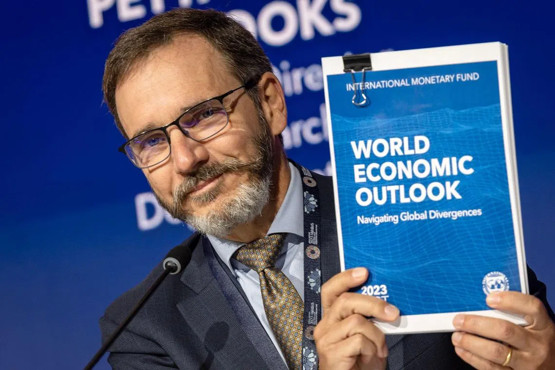 IMF chief economist Pierre-Olivier Gourinchas says the forecasts generally point to a soft landing.