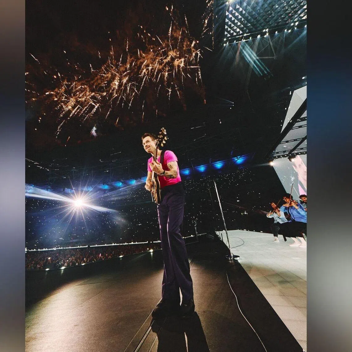 Harry Styles has broken the record for the longest residency by a musician at Wembley Stadium.
