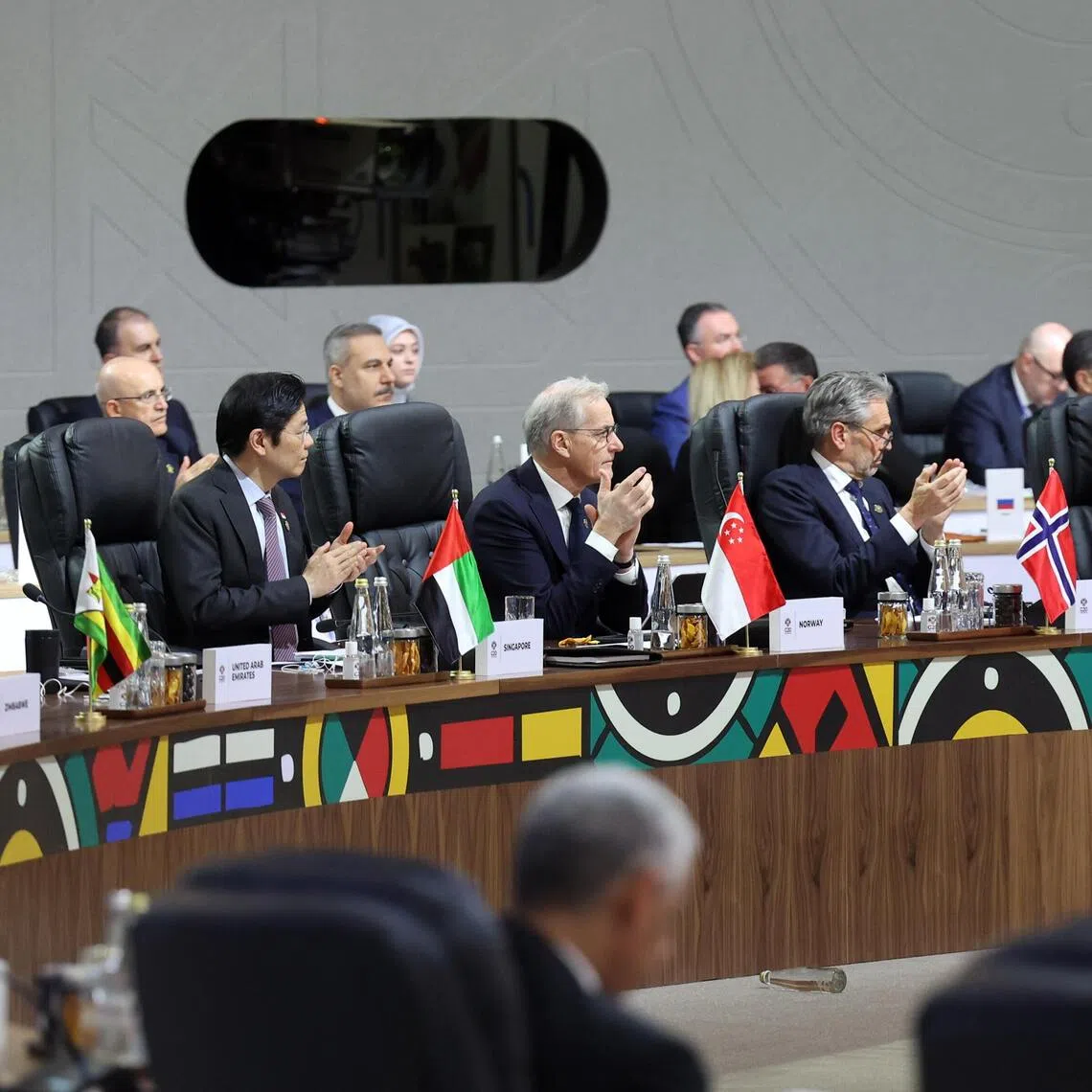 Prime Minister Lawrence Wong at day one of the 2025 G-20 summit in Johannesburg, South Africa, on Nov 22.