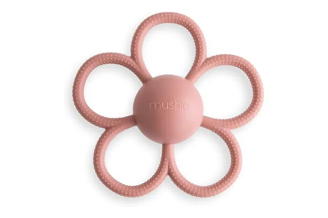 Mushie Daisy Rattle Teether