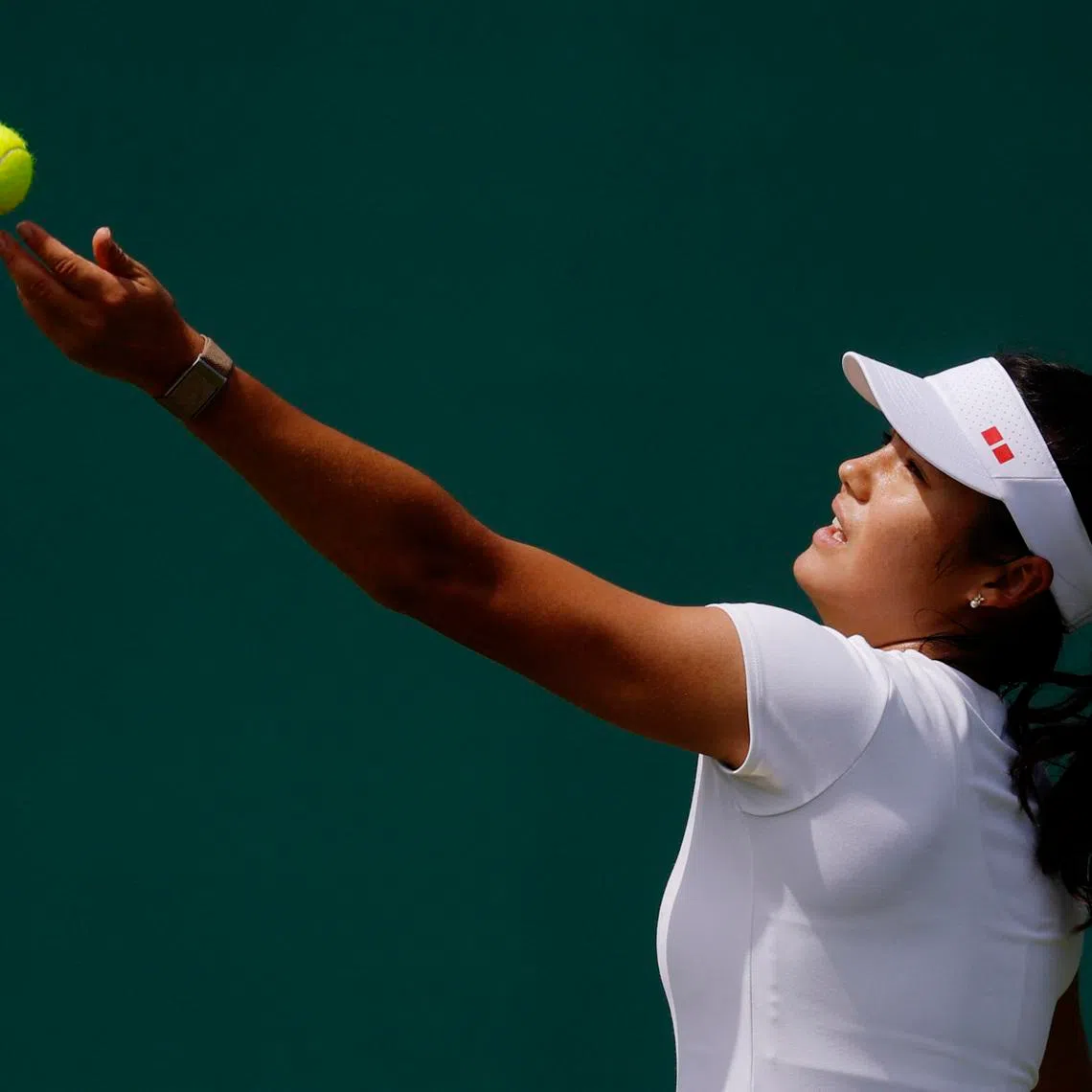 Tennis - Wimbledon - All England Lawn Tennis and Croquet Club, London, Britain - June 27, 2026 Britain's Emma Raducanu during practice ahead of the tournament REUTERS/Andrew Couldridge