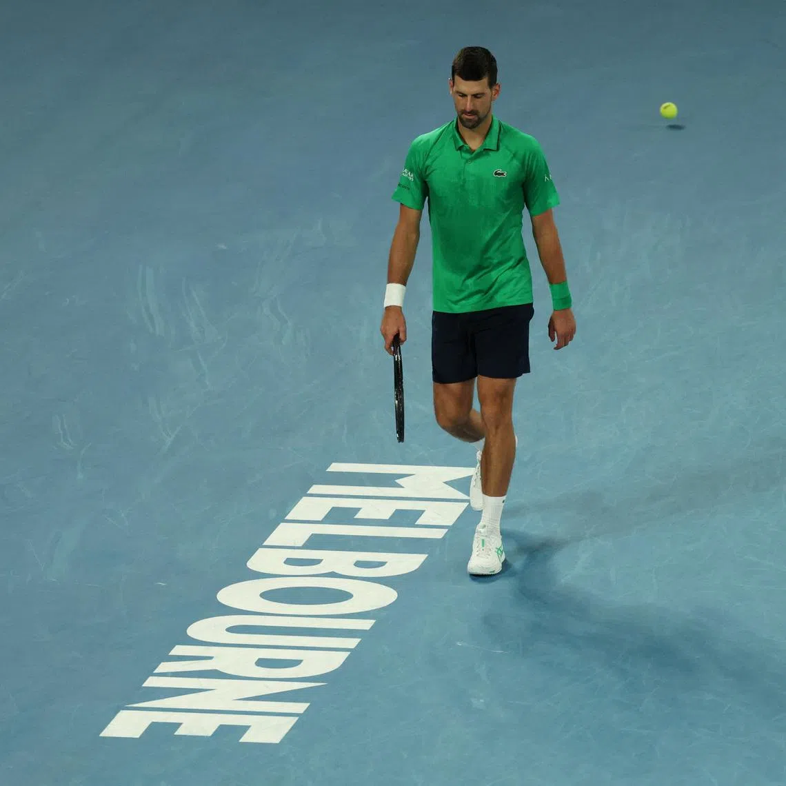 Tennis - Australian Open - Melbourne Park, Melbourne, Australia - January 24, 2026 Serbia's Novak Djokovic during his third round match against Netherlands' Botic van de Zandschulp REUTERS/Hollie Adams