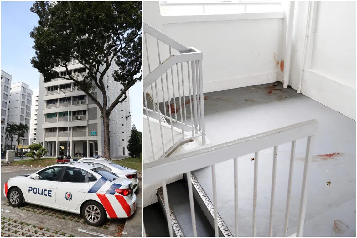 The police were alerted to the incident on Friday morning and arrived to find the man lying motionless at Block 58 Dakota Crescent.