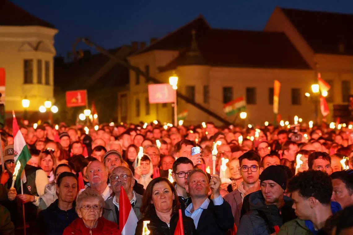 Hungarians vote in landmark election closely watched by EU, Russia, US