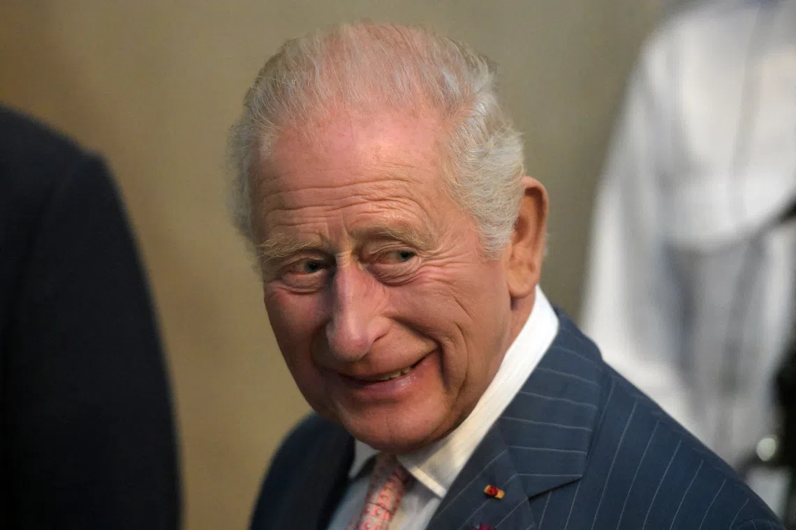 Britain's King Charles attends a preview of the Bayeux Tapestry, at British Museum in London, Britain, September 2, 2026.  Thomas Krych/Pool via REUTERS