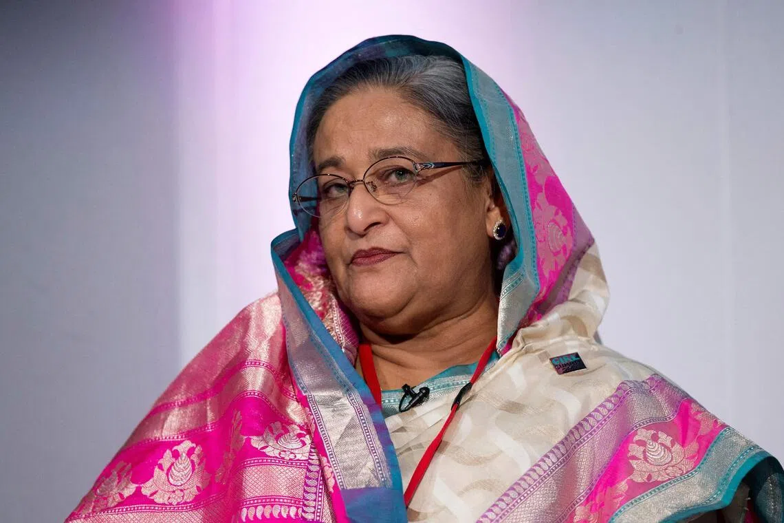 (FILES) Bangladesh former prime minister Sheikh Hasina was sentenced to death in absentia in November for crimes against humanity.