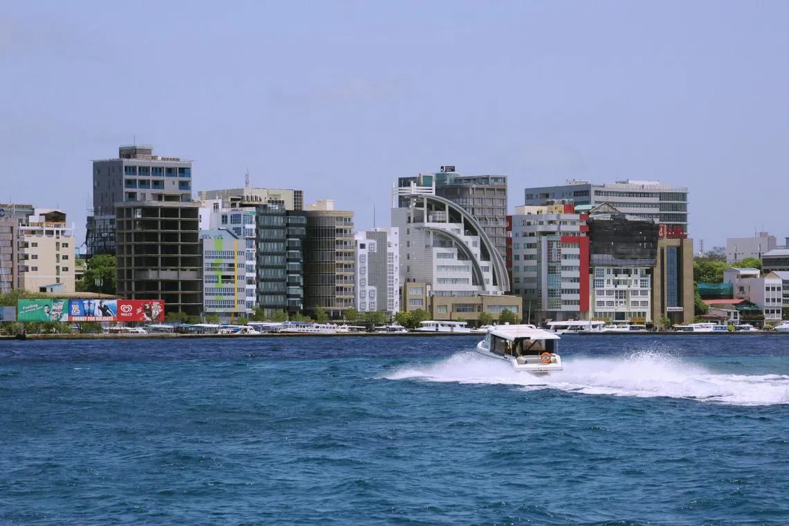 Male is the capital of the Maldives, the world’s lowest-lying country where more than 80 per cent of land is less than 1.6m above sea level.