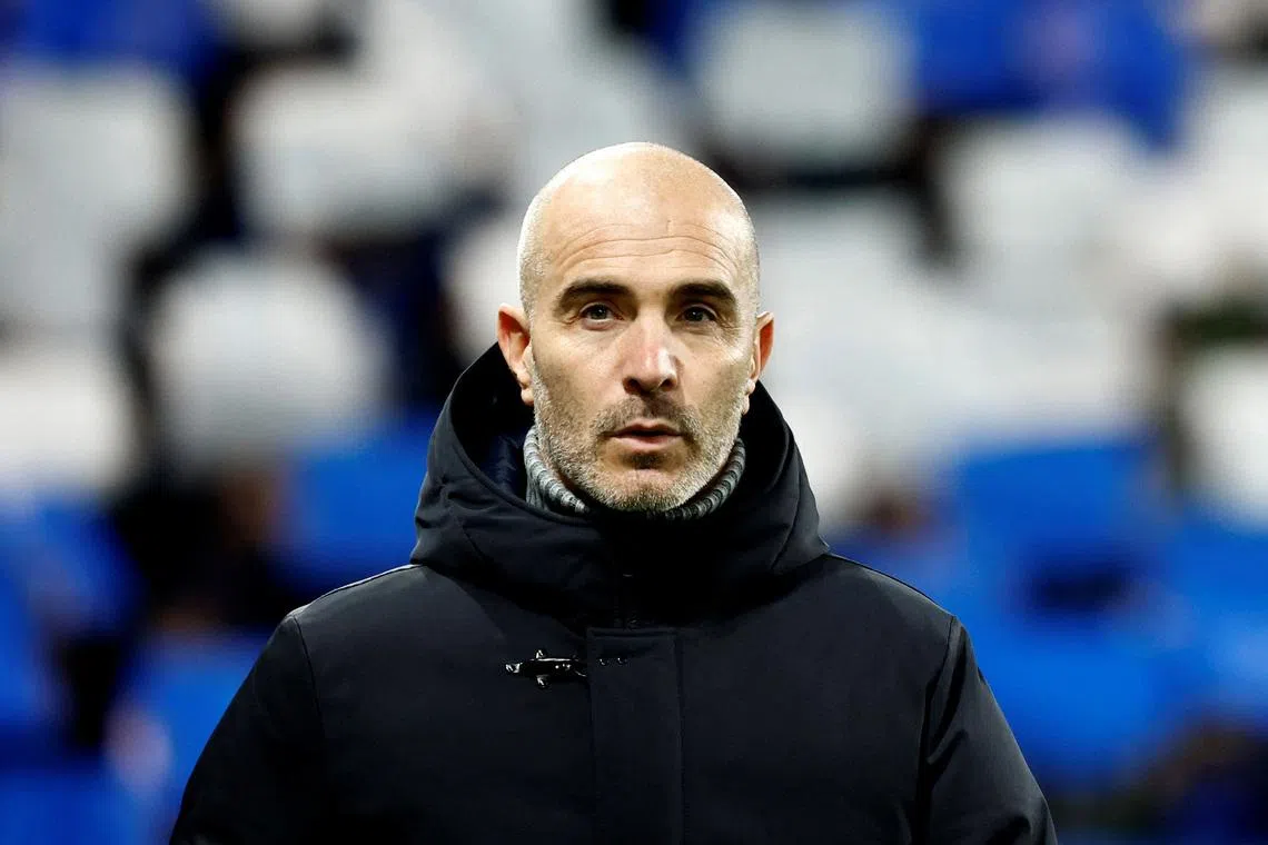 FILE PHOTO: Soccer Football - UEFA Champions League - Atalanta v Chelsea - Gewiss Stadium, Bergamo, Italy - December 9, 2025 Chelsea manager Enzo Maresca REUTERS/Alessandro Garofalo/File Photo