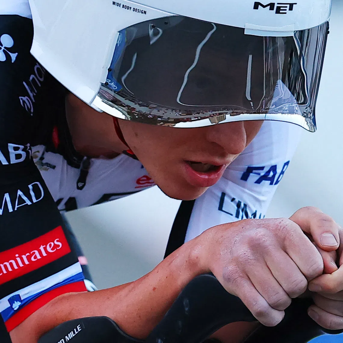 Cycling - Vuelta a Espana - Stage 1 - Monaco to Monaco - Monaco - August 22, 2026 UAE Team Emirates - XRG's Tadej Pogacar in action during the stage 1 time trial REUTERS/Manon Cruz