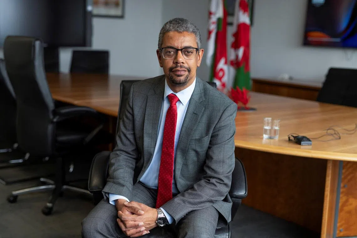 FILE PHOTO: First Minister of Wales Vaughan Gething poses for a photograph at the National Assembly for Wales, in Cardiff, Britain May 8, 2024. REUTERS/Francesca Jones/File Photo