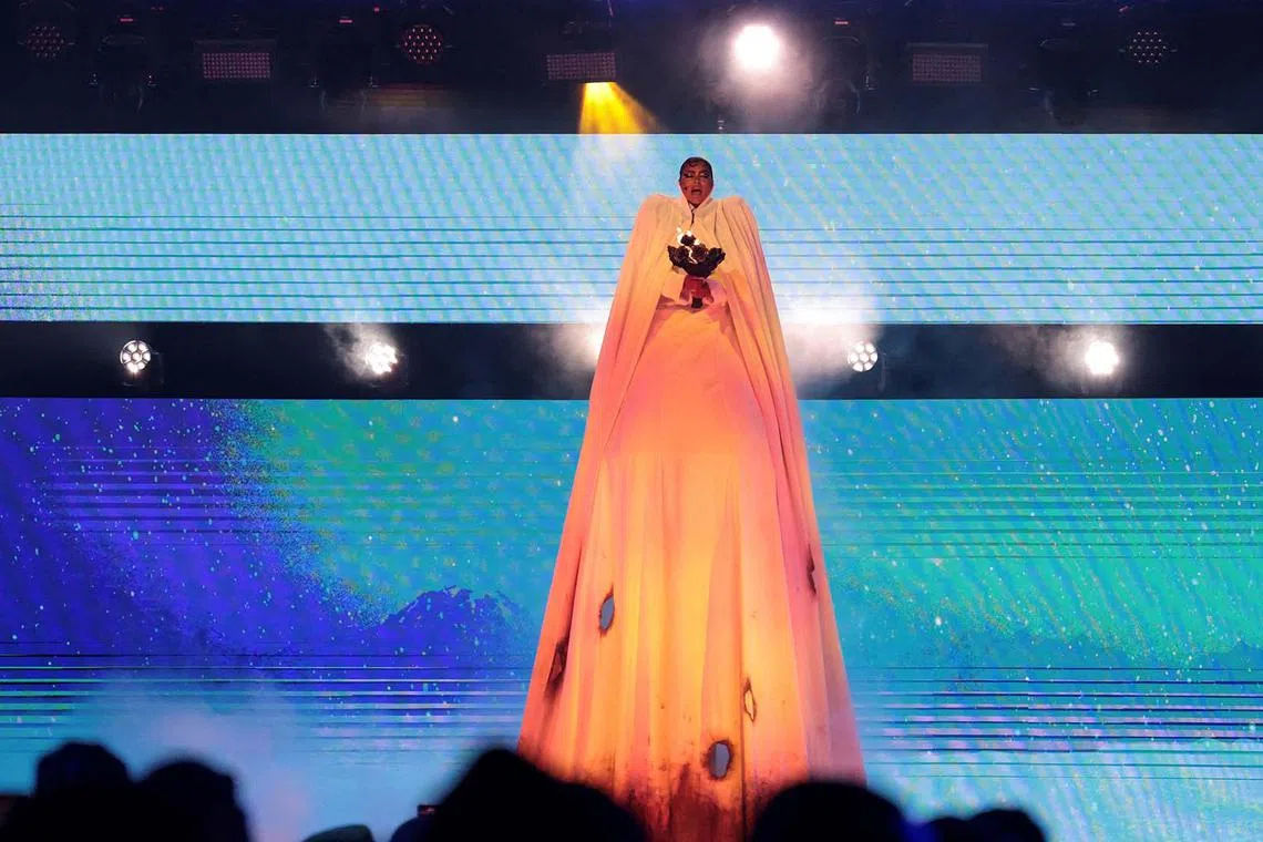 Taraji P. Henson performing at the 25th annual BET (Black Entertainment Television) Awards, in Los Angeles, California, US, June 9, 2025. 