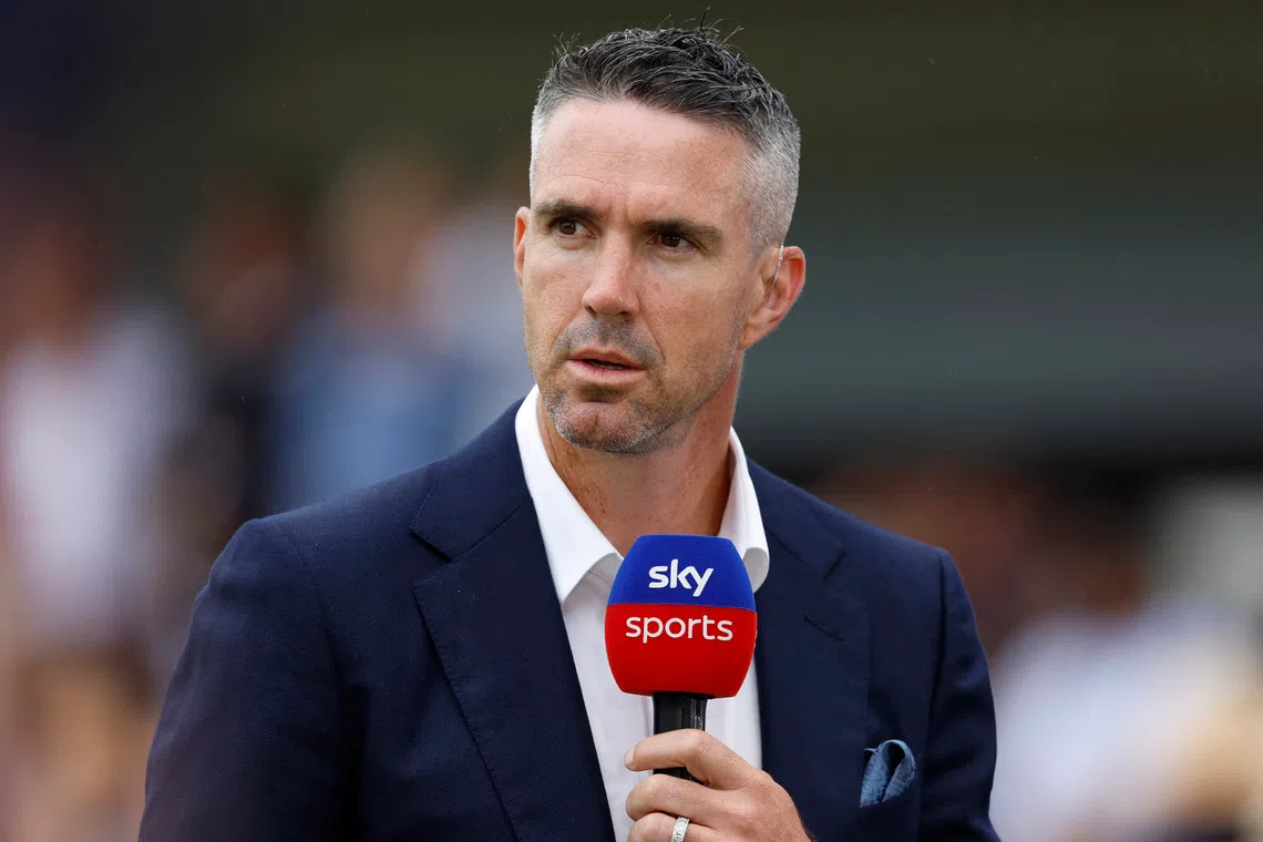 Cricket - Ashes - Second Test - England v Australia - Lord's Cricket Ground, London, Britain - June 28, 2023 Former player and TV pundit Kevin Pietersen before the start of the second test Action Images via Reuters/Peter Cziborra