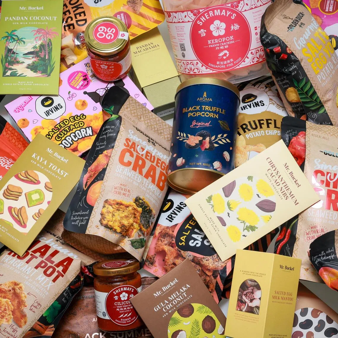 Snacks from Singapore brands feature flavours inspired by local dishes and snacks with a hit of spice and complexity in tastes. 