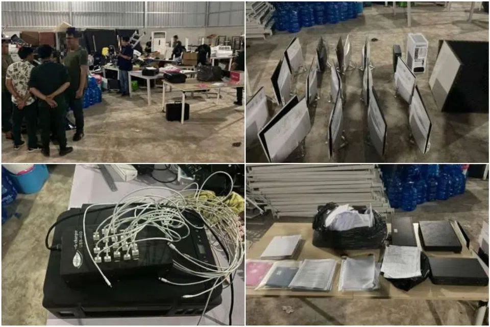 The suspects were apprehended after police raided several locations on Sept 9, including residential apartments and hotel rooms.