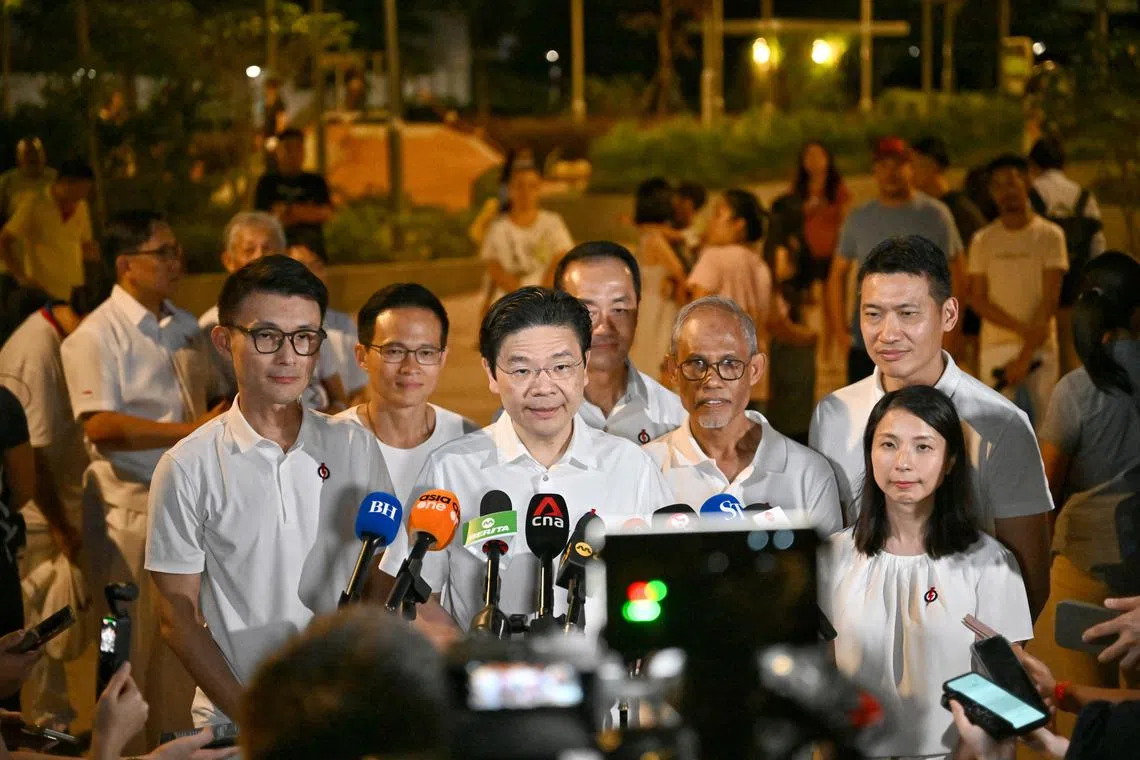PM Lawrence Wong urged voters to consider three things as the nation heads into the last stretch of campaigning.