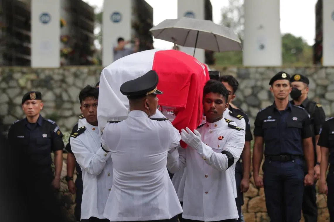 Family and friends bid farewell to NSF firefighter Edward Go at ...