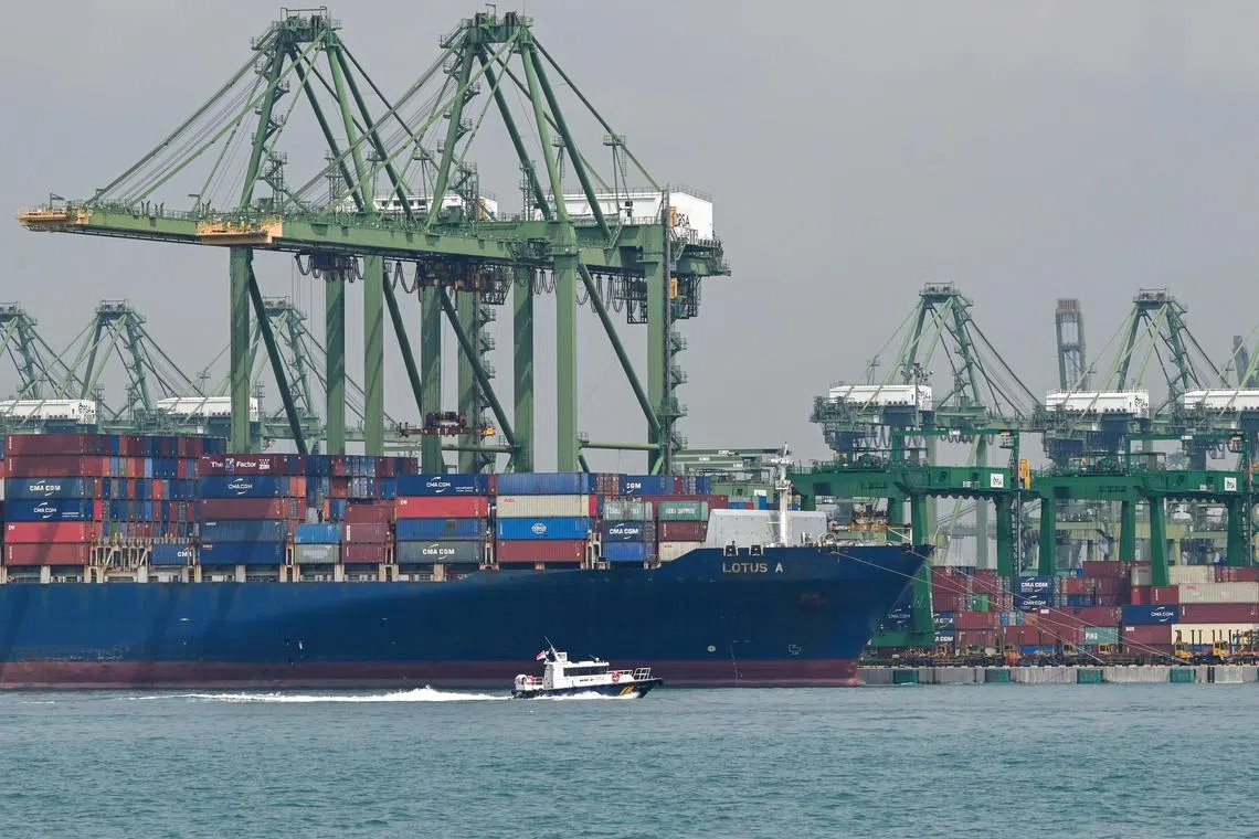 Port operations at Singapore’s container shipping ports have so far not been impacted by the conflict between Israel and Hamas.