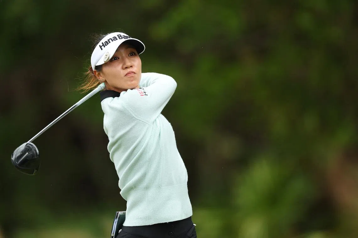 Lydia Ko plays her shot from the 15th tee during the final round on Nov 20, 2022.