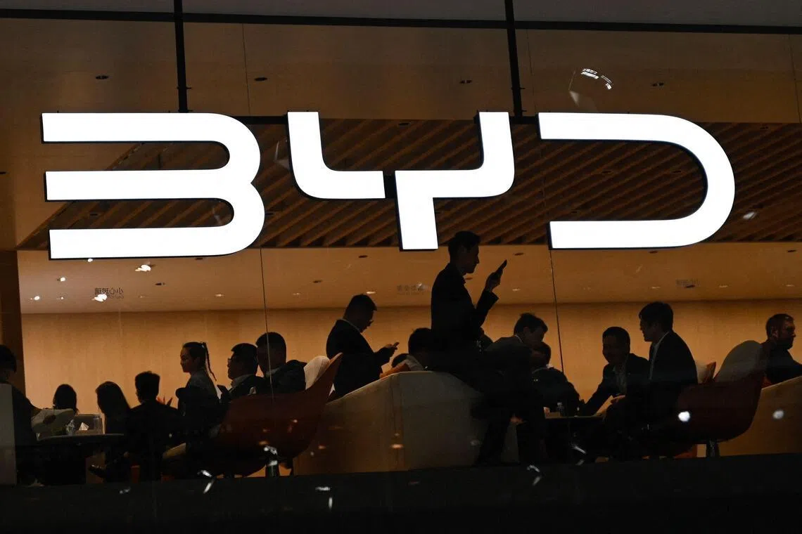 Shenzhen-based EV and battery giant BYD achieved a profit of 4.08 billion yuan (S$763.7 million) during the first three months of the year, the statement showed, down 55 per cent year-on-year.