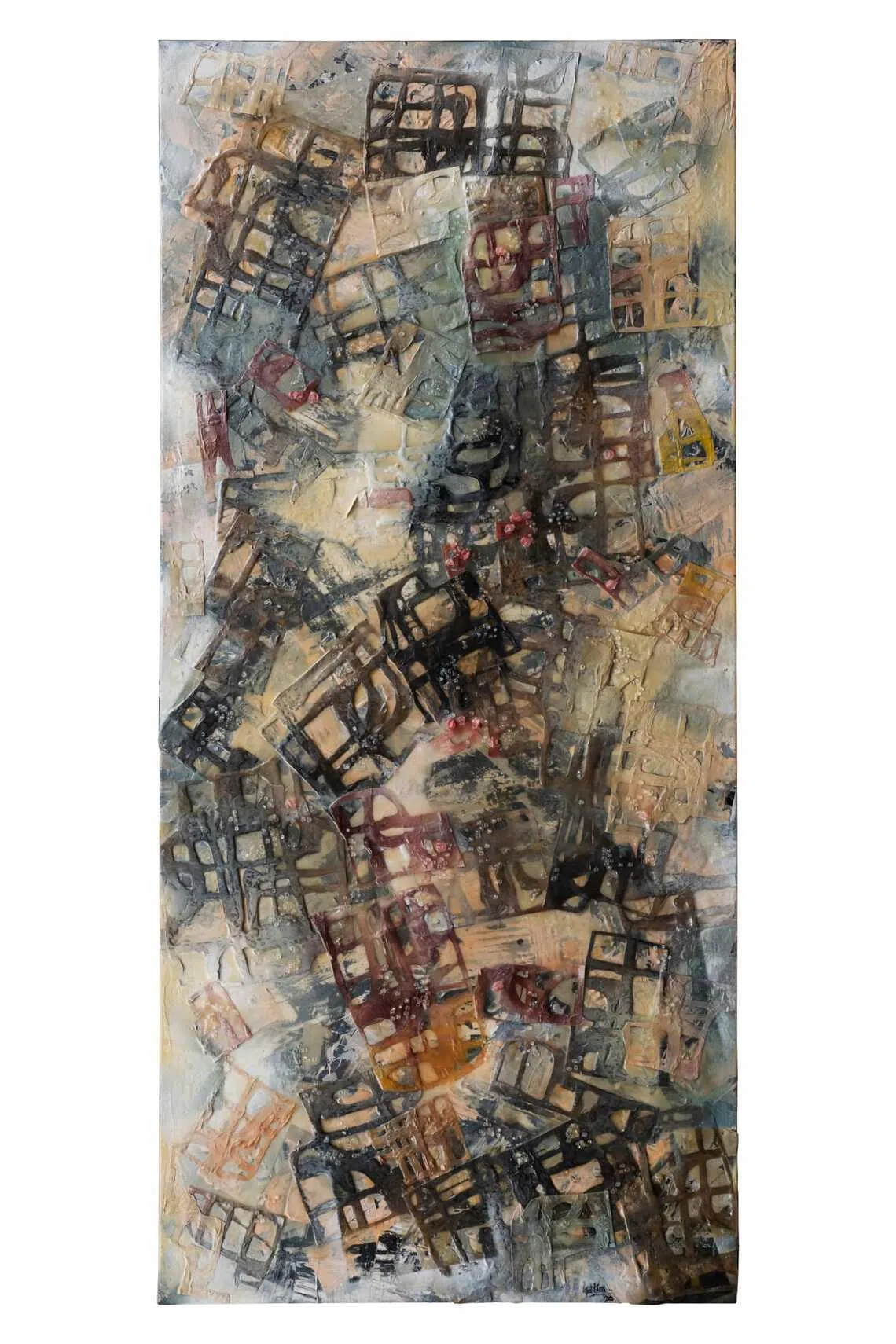 The works of Lim Hock Ann, who also goes by the moniker Halim, are abstract and textured. 