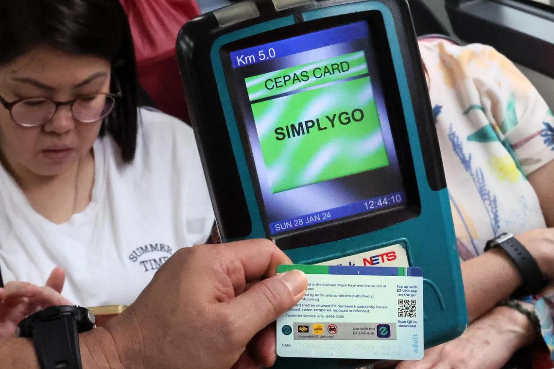 LTA will add more card readers to MRT stations and bus interchanges to allow SimplyGo users to check their card balances if they do not use the app.